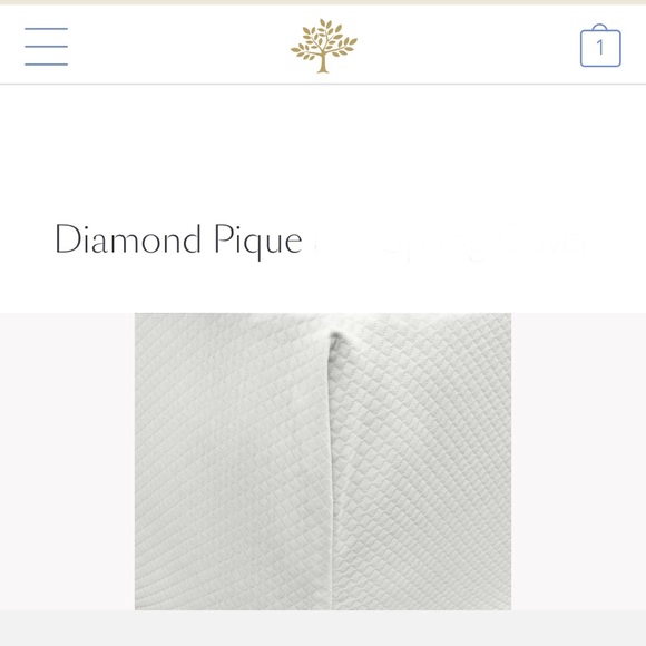 Matouk Luxury Flawless Diamond Pique King Size Mattress Cover (Cost Was $374) - Picture 1 of 5